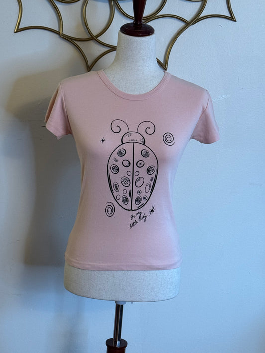 “Be My Little Lady” Pink Ladybug Tee