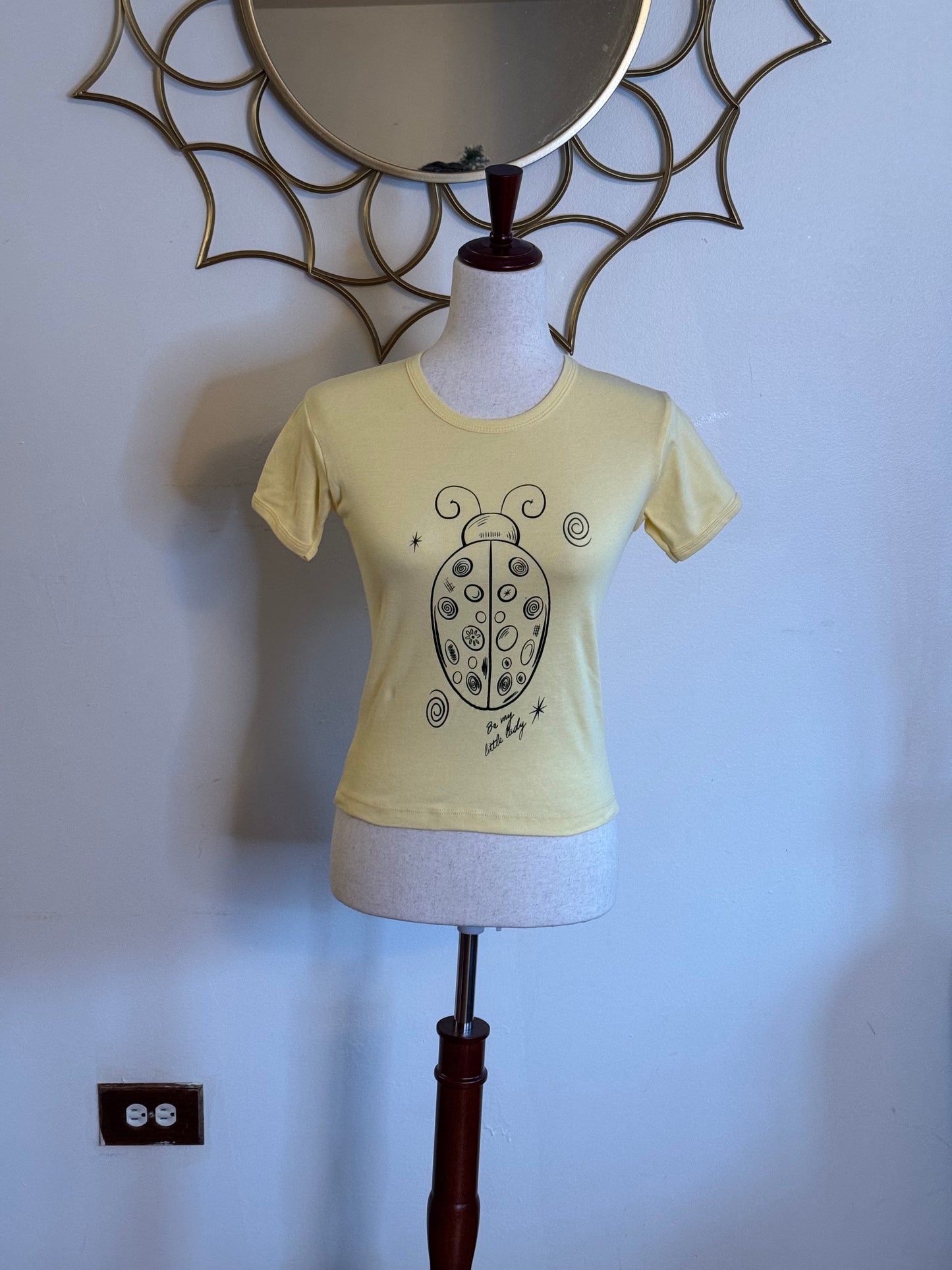 “Be My Little Lady” Yellow Ladybug Tee