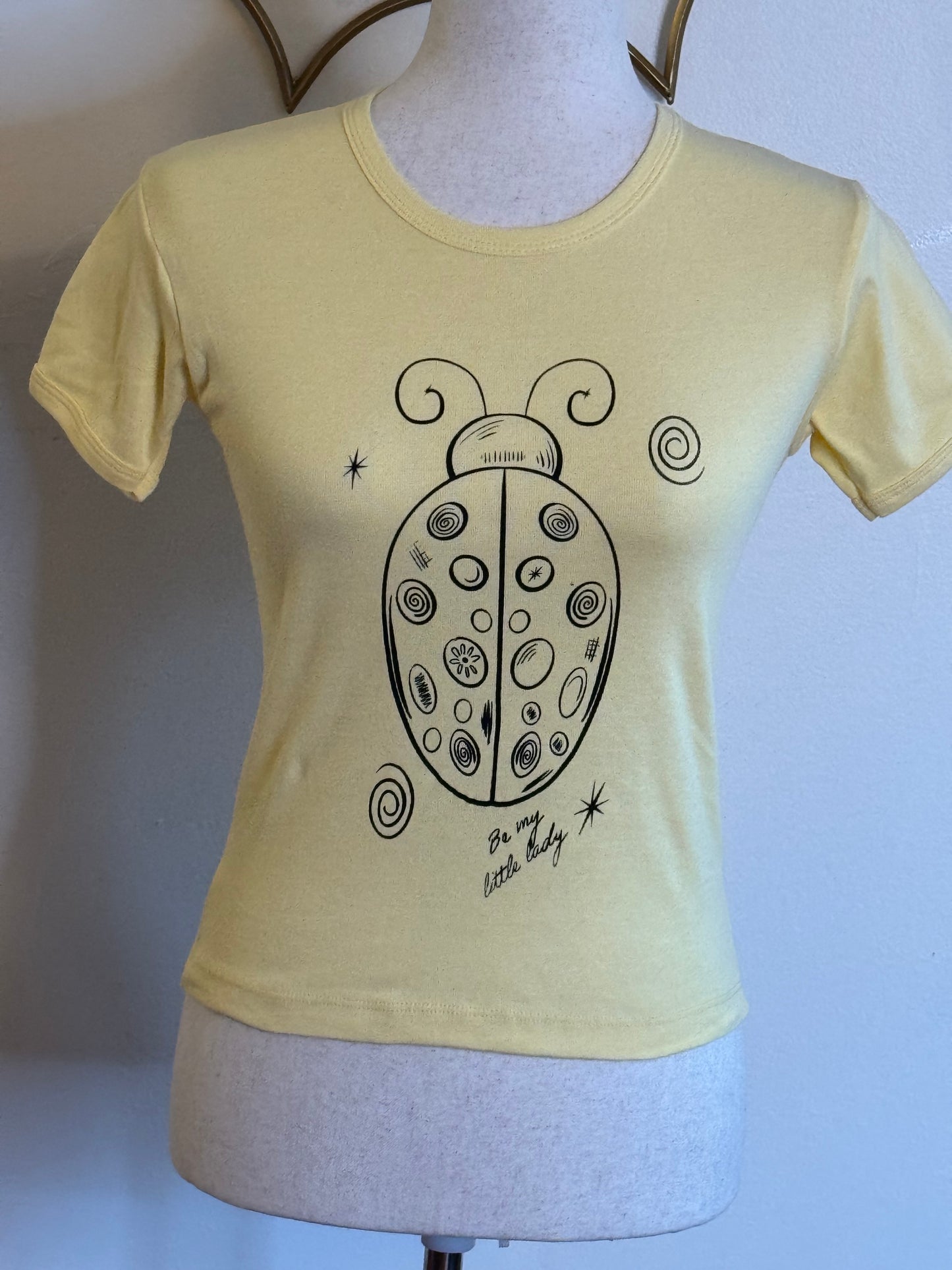 “Be My Little Lady” Yellow Ladybug Tee