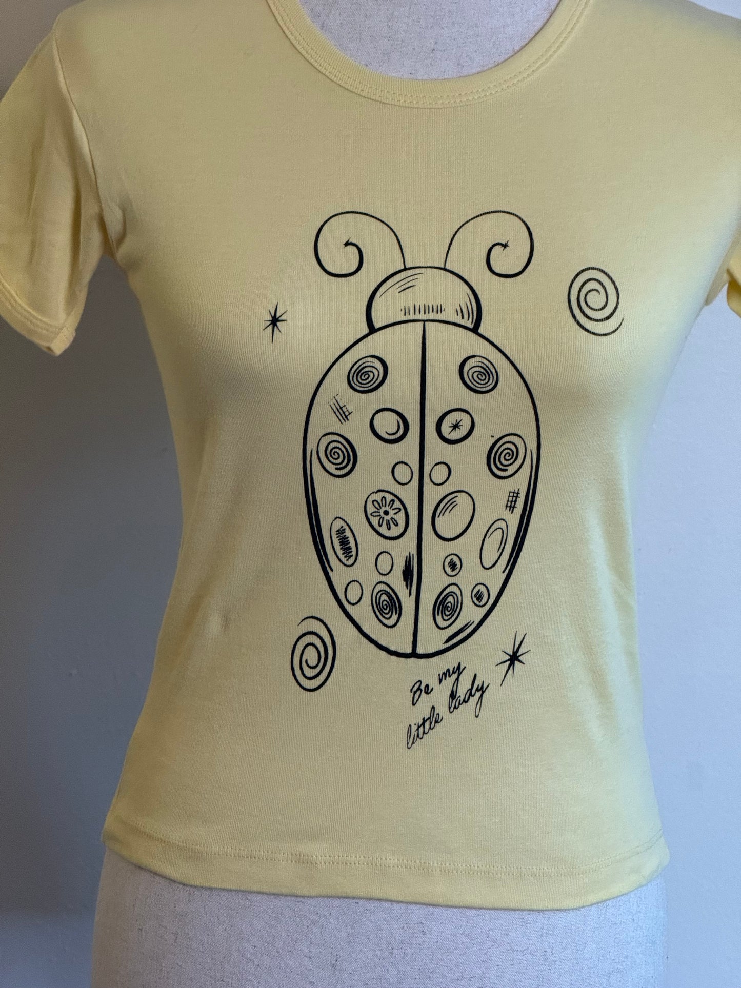 “Be My Little Lady” Yellow Ladybug Tee