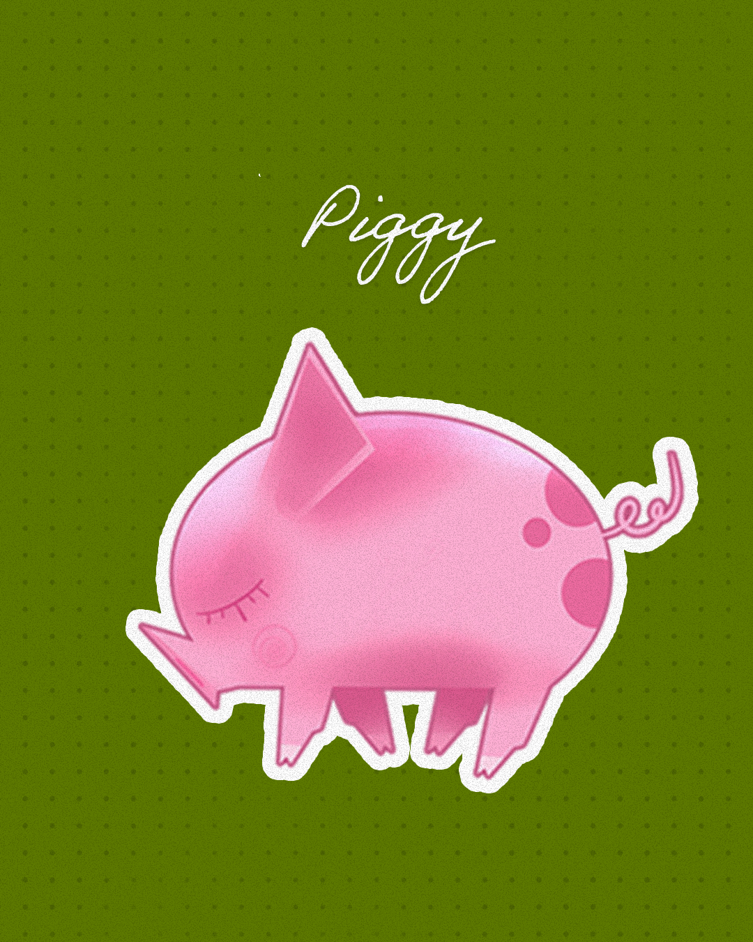LLL June Piggy Sticker