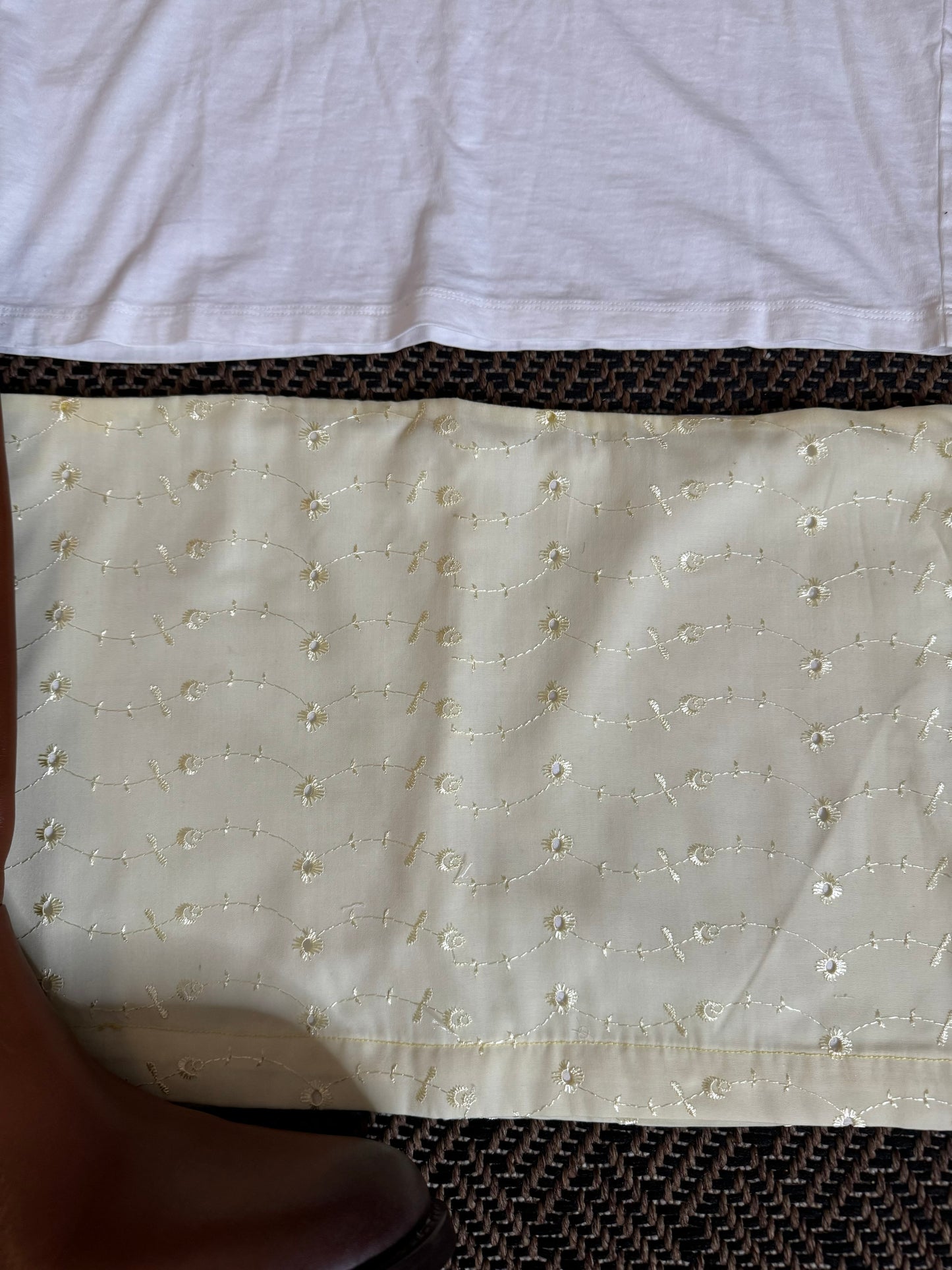 The Sunny Eyelet Mini Skirt